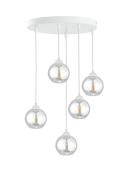 Lampa wisząca 5xE27 MIRAGE WHITE