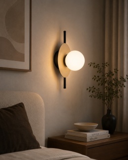 Kinkiet 1xE14 Luma Black/Latte