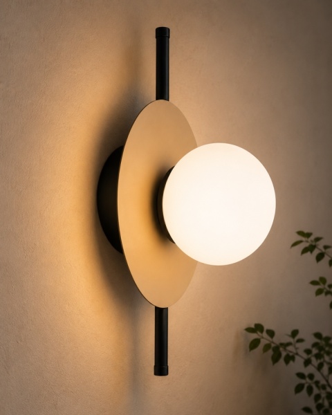 Kinkiet 1xE14 Luma Black/Latte
