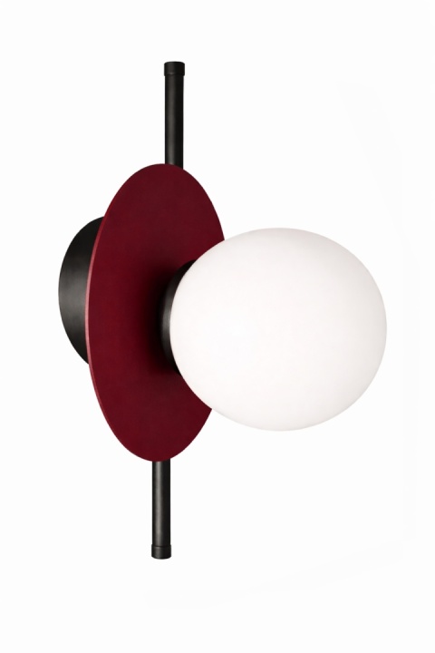 Kinkiet 1xE14 Luma Black/Wine