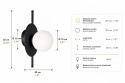Kinkiet 1xE14 Luma Black