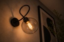 Kinkiet 1xE14 Lyra Black Smoky II