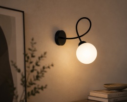 Wall Lamp 1xE14 Lyra Black/White