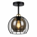 Lampa sufitowa 1xE27 SOLO BLACK/GOLD