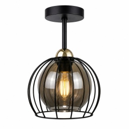 Lampa sufitowa 1xE27 SOLO BLACK/GOLD