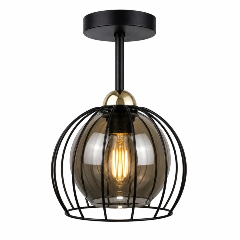 Lampa sufitowa 1xE27 SOLO BLACK/GOLD