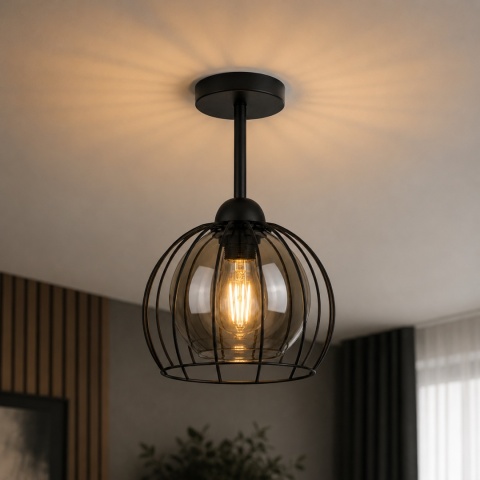 Ceiling Lamp 1xE27 SOLO BLACK
