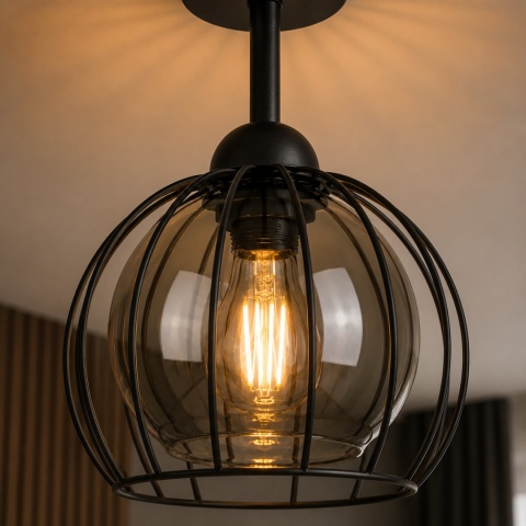 Ceiling Lamp 1xE27 SOLO BLACK