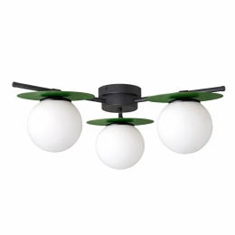 Lampa sufitowa 3xE14 Luma Black/Khaki