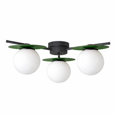 Lampa sufitowa 3xE14 Luma Black/Khaki