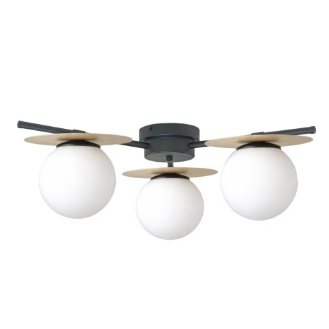 Lampa sufitowa 3xE14 Luma Black/Latte