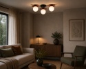 Lampa sufitowa 3xE14 Luma Black/Wine