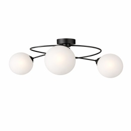 Lampa sufitowa 3xE14 Lyra Black/White