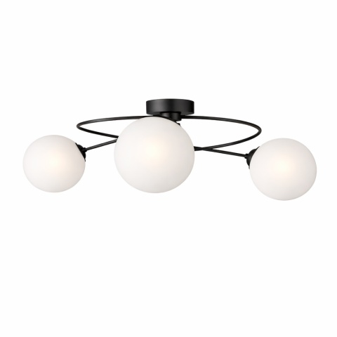 Lampa sufitowa 3xE14 Lyra Black/White