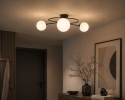 Lampa sufitowa 3xE14 Lyra Black/White