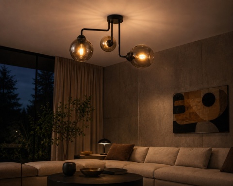 Ceiling Lamp 3xE27 COSMO BLACK