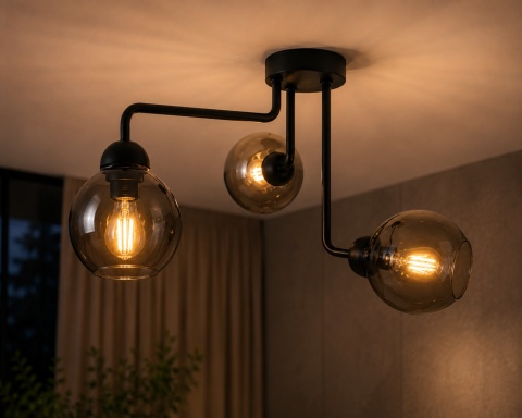 Ceiling Lamp 3xE27 COSMO BLACK