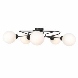 Ceiling Lamp 5xE14 Lyra Black/White