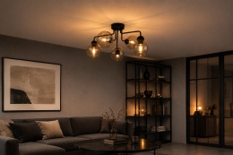 Lampa sufitowa 5xE27 COSMO BLACK