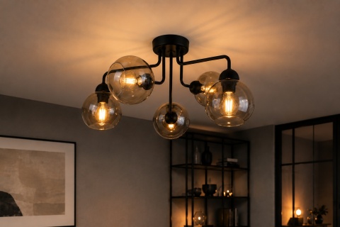 Ceiling Lamp 5xE27 COSMO BLACK
