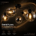 Ceiling Lamp 5xE27 COSMO BLACK