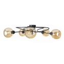 Lampa sufitowa 5xE27 Lyra Black/Honey