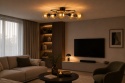 Lampa sufitowa 5xE27 Lyra Black/Honey