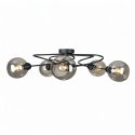 Lampa sufitowa 5xE27 Lyra Black/Smoky