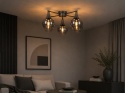Lampa sufitowa 5xE27 STAR SMOKY BLACK