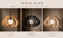 Lampa wisząca 1xE14 Alva Black