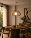 Lampa wisząca 1xE14 Alva Natural/Latte