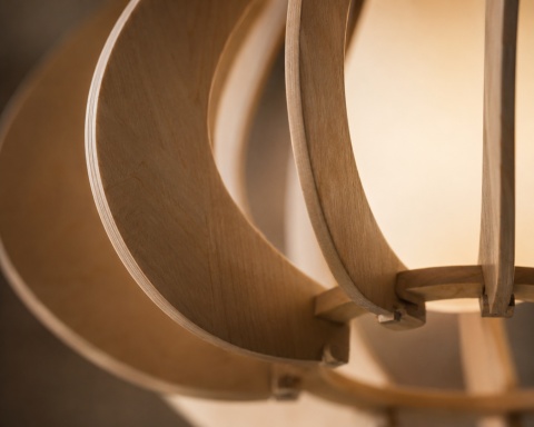 Lampa wisząca 1xE14 Alva Natural/Latte