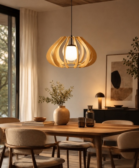 Lampa wisząca 1xE14 Alva Natural