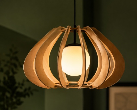 Lampa wisząca 1xE14 Alva Natural