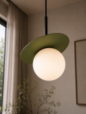 Lampa wisząca 1xE14 Aura Black/Khaki