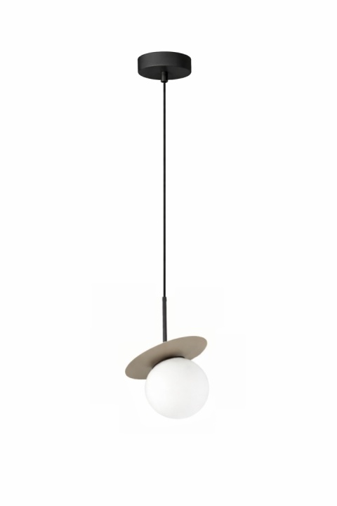 Lampa wisząca 1xE14 Aura Black/Latte
