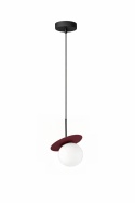 Lampa wisząca 1xE14 Aura Black/Wine