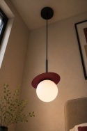 Lampa wisząca 1xE14 Aura Black/Wine