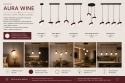 Lampa wisząca 1xE14 Aura Black/Wine