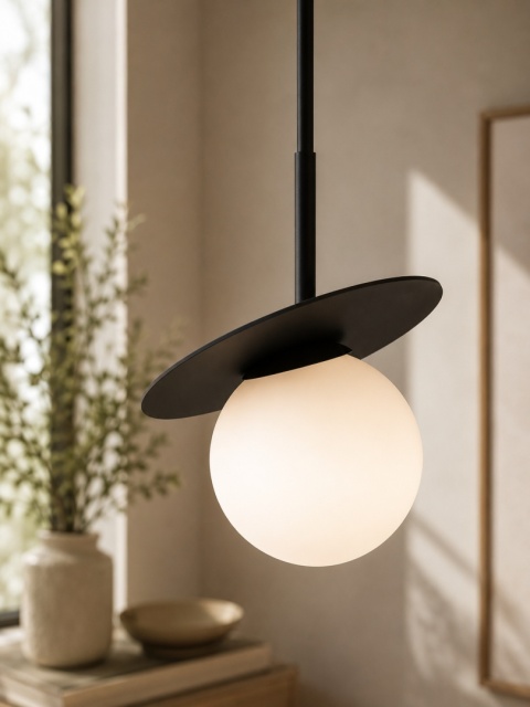 Lampa wisząca 1xE14 Aura Black