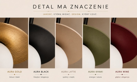 Lampa wisząca 1xE14 Aura Black