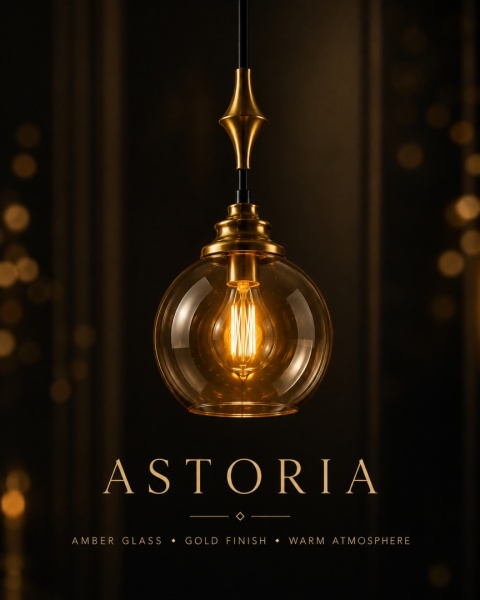 Lampa wisząca 1xE27 Astoria