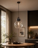 Lampa wisząca 1xE27 Hanson Black