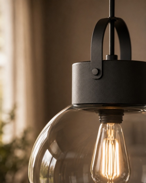 Lampa wisząca 1xE27 Hanson Black