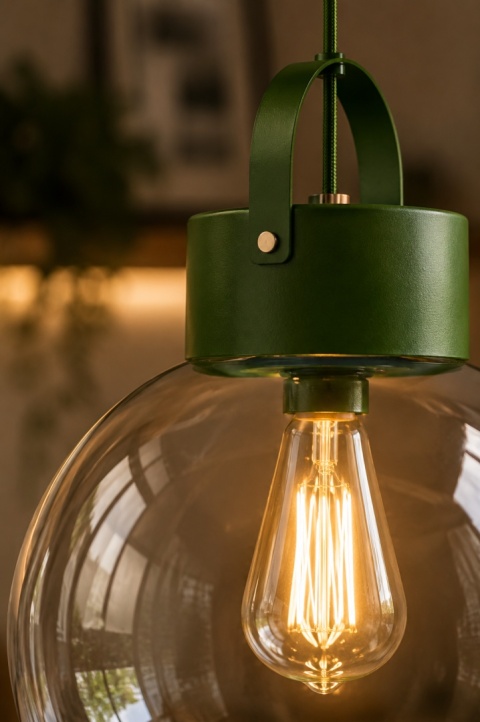 Lampa wisząca 1xE27 Hanson Khaki