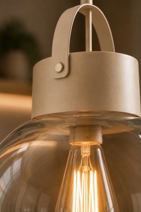 Pendant Lamp 1xE27 Hanson Latte