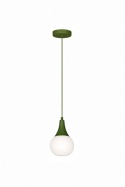 Lampa wisząca 1xE27 Lacrima Khaki