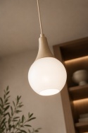 Lampa wisząca 1xE27 Lacrima Latte