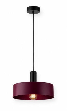 Lampa wisząca 1xE27 Wine/Black
