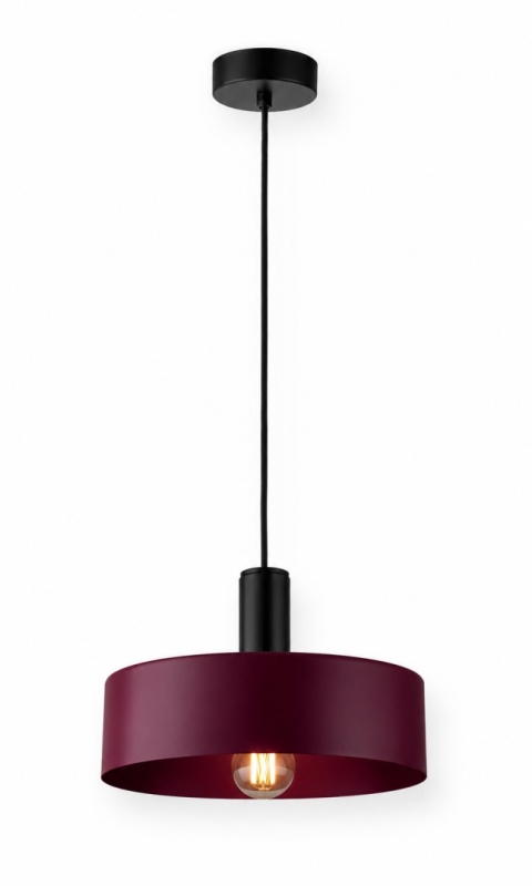 Pendant Lamp 1xE27 Wine/Black